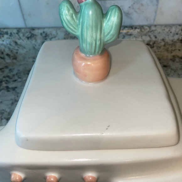 VINTAGE Treasure Craft Cactus Adobe House Southwest Cookie Jar Pueblo Aztec Mesa - Picture 6 of 12